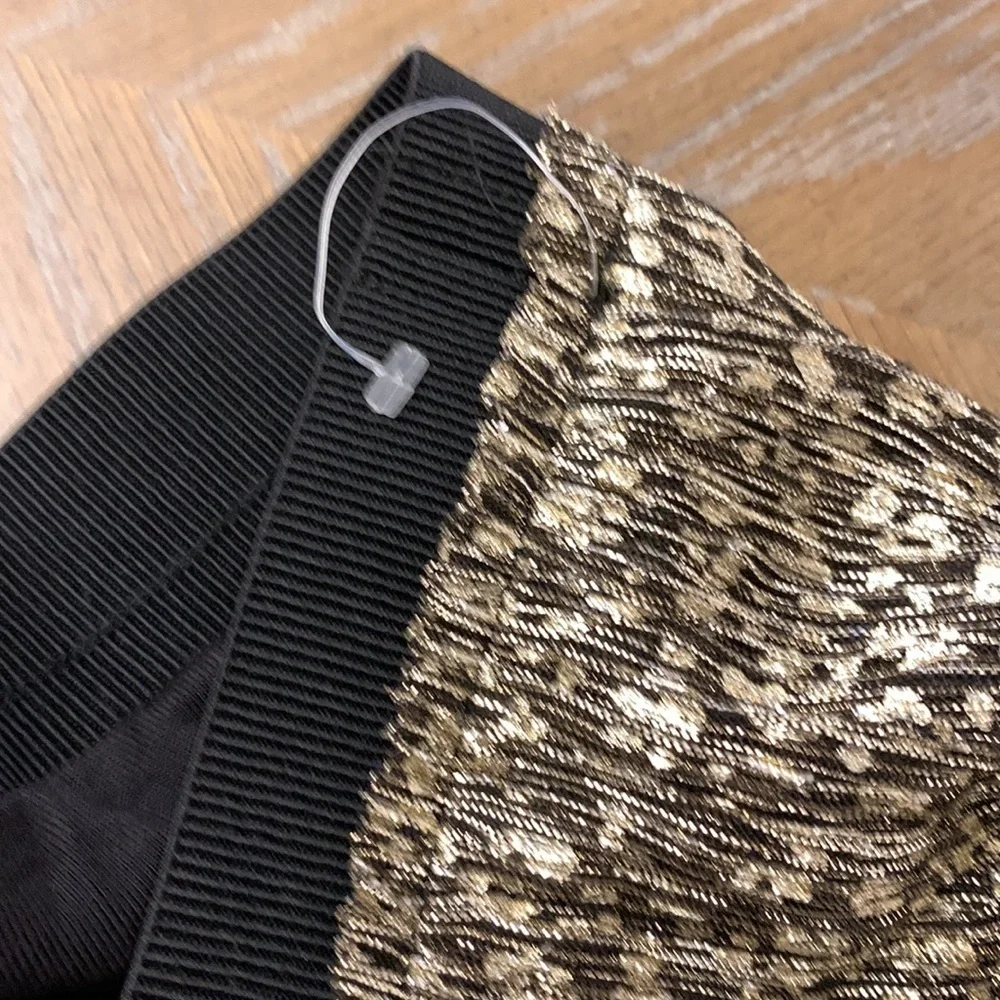 New Anthropologie Maeve Anina Shimmer Midi Skirt Size 14 stretch waist